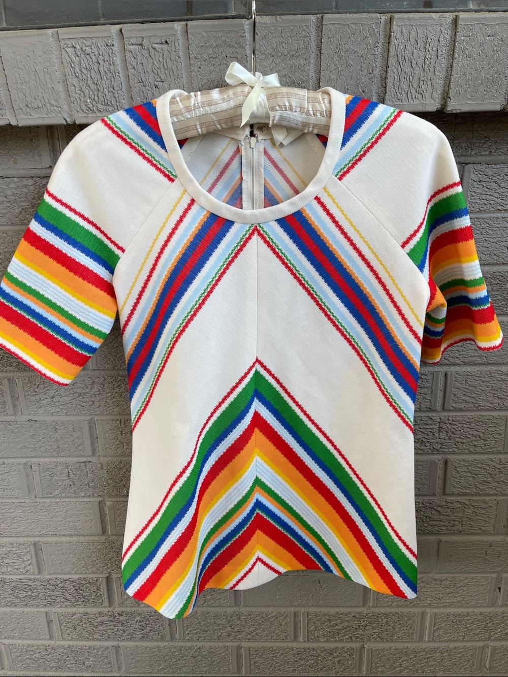VTG 1970s/80s Neusteters Rainbow Top- size S